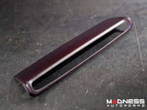 Alfa Romeo 4C Carbon Fiber Control Panel Frame Cover - Dark Red Candy